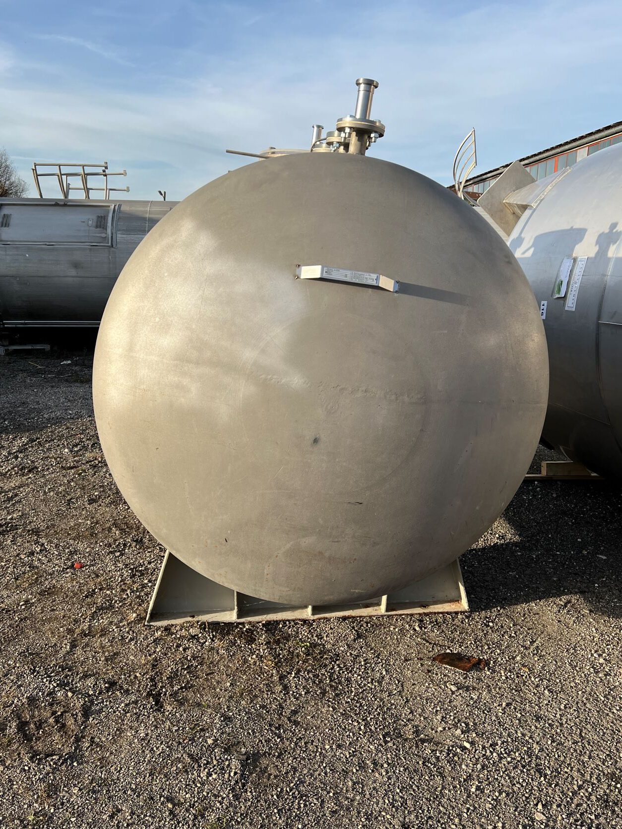 Edelstahlbehälter liegend  2