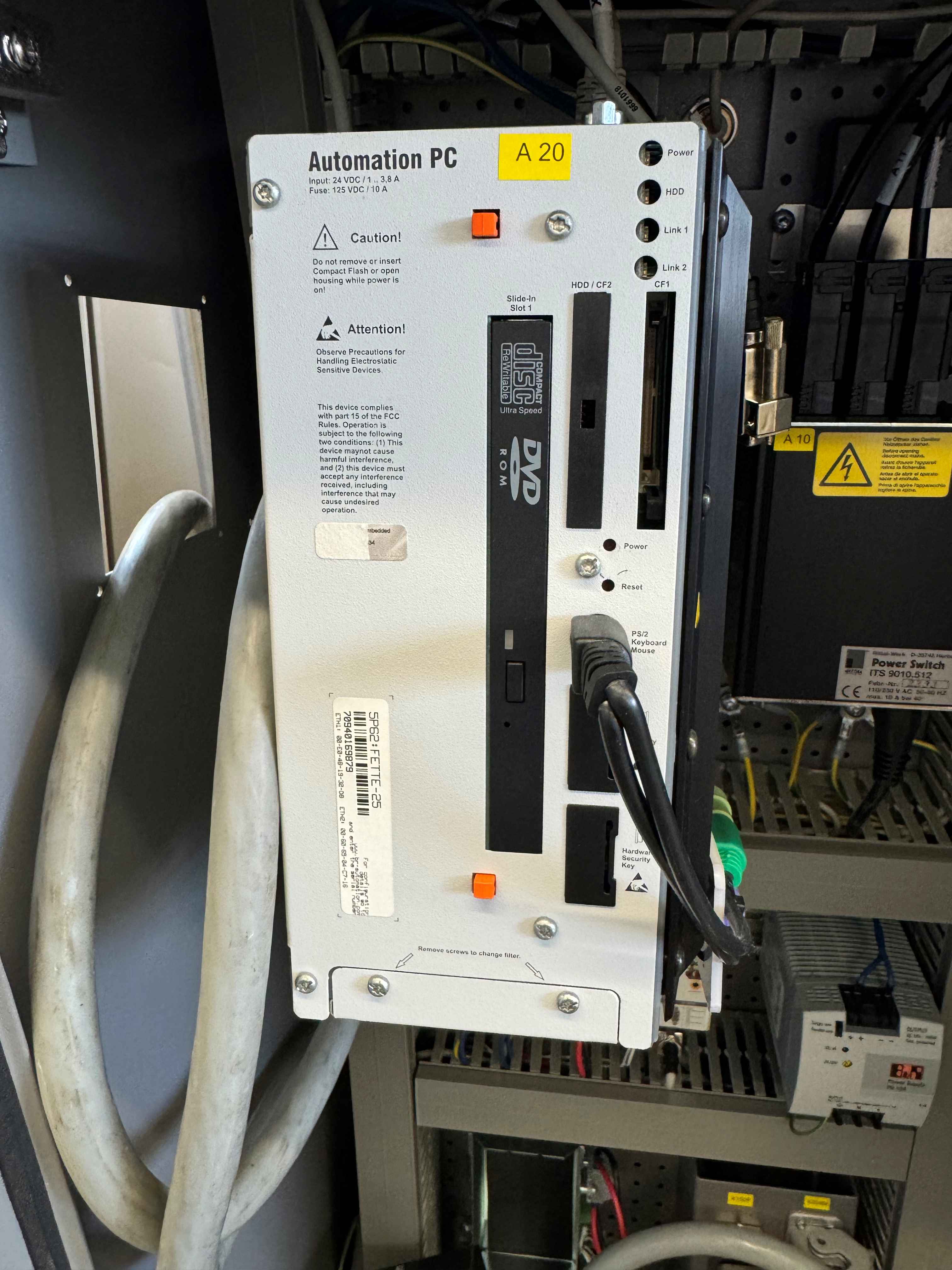 Bedienterminal für Tablettenpresse von Fette 6