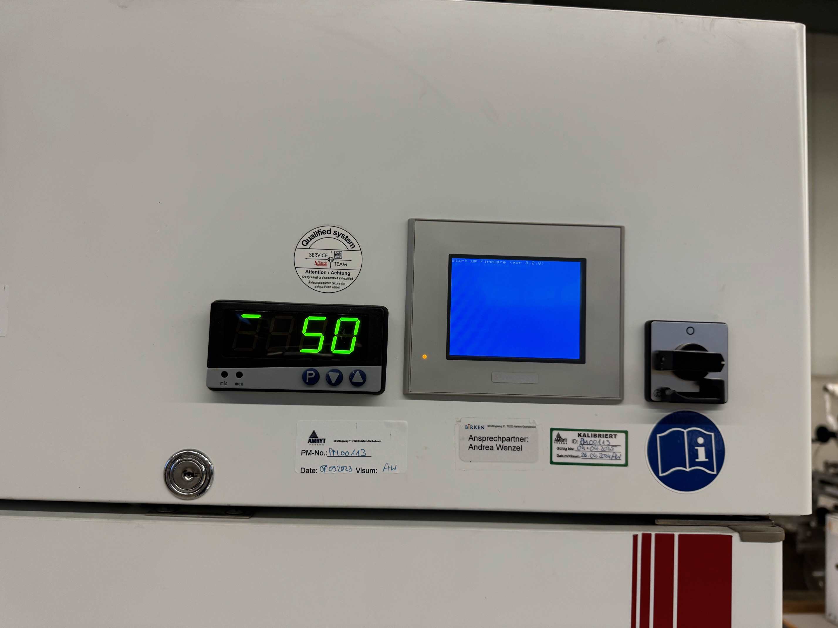 Test cabinet for stability tests 9